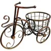 Besk Gėlių vazono stovas Dviračio formos Metalo Bronzos spalvos 37x25cm