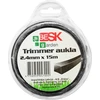Besk Trimmera aukla 2.4mm*15m kvadr.