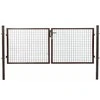 Besk Dvipusiai vartai 4m x 1.5m Ruda su spyna