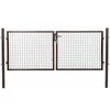 Besk Dvipusiai vartai 4m x 1.5m Ruda su spyna