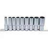 Bgs Technic Galvučių rinkinys 12 kampų, ilgos | 12,5 mm (1/2") | 10 - 24 mm | 9 vnt. (5253)