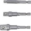 Grąžtas Bgs Technic Adapterių komplektas | 6.3 mm (1/4") antgalis | 6.3 mm (1/4") / 10 mm (3/8") / 12,5 mm (1/2") | 3 vnt. (9685)