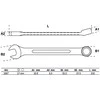 Bgs Technic Raktas kombinuotas 17mm BGS