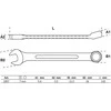 Bgs Technic Raktas kombinuotas 25mm BGS