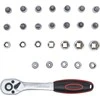 Bgs Technic Galvučių ir antgalių rinkinys su terkšle | 6.3 mm (1/4") | 4-13 mm | 27 vnt. (15105)