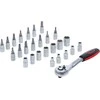 Bgs Technic Galvučių ir antgalių rinkinys su terkšle | 6.3 mm (1/4") | 4-13 mm | 27 vnt. (15105)