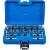 BGS Galvu rinkinys 12-briaunų - 1/2" jungtis - 8 - 24 mm - 16 vnt.