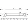 Bgs Technic Raktas kombinuotas terkšlinis | 10 mm (6510)