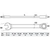 Bgs Technic Raktas kombinuotas terkšlinis | 27 mm (6527)