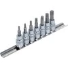 Grąžtas Bgs Technic Įpresuotų antgalių rinkinys | 10 mm (3/8") | T-Star (Torx) T15 - T50 | 7 vnt. (5108)