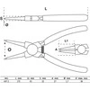 Bgs Technic Replės žiedams | tiesios | spaudžiamos | 175 mm (447-2)