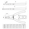 BGS Žiedų nuėmimo replių rinkinys – 175 mm – 4 vnt.