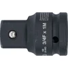 Grąžtas Bgs Technic Smūginis adapteris | vidinis kvadratas 20 mm (3/4") - išorinis kvadratas 25 mm (1") (195)