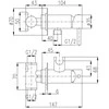 Bidė maišytuvas Domoletti DSE843/1CMAT, juodas