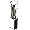 Haushalt Angliniai šepetėliai 30-04-095-H, 6 x 11 x 17,5 mm, 2 vnt