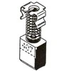Haushalt Angliniai šepetėliai 30-00-407-H, 6 x 9 x 13 mm, 2 vnt