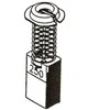 Haushalt Angliniai šepetėliai 30-00-250-H, 7 x 11 x 19 mm, 2 vnt