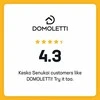 Domoletti CURTAIN DOLLY W538811-6 140X260 BROWN