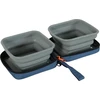 Zolux Składana miska 2w1 šuniui BIVOUAK 2x700 ml mėlyna