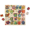 bo. Educational wooden puzzle "Alphabet and animals" ,In Estonian lang.,
