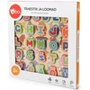 bo. Educational wooden puzzle "Alphabet and animals" ,In Estonian lang.,