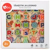 bo. Educational wooden puzzle "Alphabet and animals" ,In Estonian lang.,