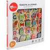 bo. Educational wooden puzzle "Alphabet and animals" ,In Estonian lang.,