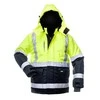 B Safety Darbinė striukė Baltic Canvas, mėlyna/geltona, XXXL dydis