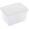 BRANQ 5,5L plastikinė dėžė su dangčiu JASMINE, juoda