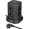 Buitinis ilgintuvas-stovas BRENNENSTUHL, 8 vietų, 3USB, 2 m