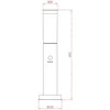 Domoletti POST LIGHT DH3 DH7022-450 E27 SENSOR BL
