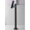 Brīvi stāvošs āra gaismeklis Domoletti Flip QY200645, 4.5W, LED, IP44, melna krās., 12.9 cm x 70 cm