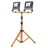 Statybinis prožektorius su stovu, pastatomas Osram, 100 W, 10000 lm, 4000 °K, IP65, pilka sp.