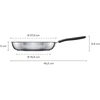 Cepšanas panna Fiskars Functional Form 1072311, 26 cm, nerūsējošais tērauds