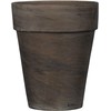Cermax Puķu pods Domoletti Basalt T-143-025-17, keramika, tumši brūna krās.