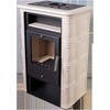 Fireplace NORDFLAM VERA CAPPUCCINOclr tiles. 6 kW