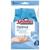 Cimdi gumija Spontex Optimal, zila krās., S, 2 gab.