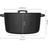 Ketaus puodas Fiskars Folken, 26.7 cm, 6 l