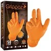 Vienkartinės nitrilinės pirštinės Grippaz 246OR, 50 vnt dėžėje, 0,15mm storis, oranžinės, 9/L