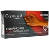 Vienkartinės nitrilinės pirštinės M-Safe Grippaz 246OR, 50 vnt dėžėje, 0,15mm storis, oranžinės, 10/XL