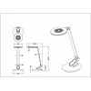 Lampa stołowa Standart TABLE LAMP ELEGANT LED BL1235 Baltas