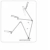 Lampa stołowa Standart TABLE LED LAMP MODERO BL1105-C Sidabrinis
