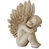 Sodo dekoracija „Angelas“, 36 cm x 29 cm x 50,5 cm, balta.