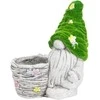 Kaemingk Sodo dekoracija „Gnomas“ Garden Center QNLR01H, 30 cm x 18 cm x 36 cm, balta/žalia