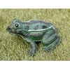 Dārza apdare "Varde" Garden Center O001, 15 cm x 15 cm x 7 cm, balta/melna/zaļa