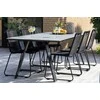 Sodo stalas Domoletti Dino, pilkas, 160 cm x 90 cm x 75 cm