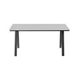 Sodo stalas Domoletti Dino, pilkas, 160 cm x 90 cm x 75 cm