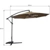 Dārza saulessargs Domoletti SSAP-009, 300 cm, brūna krās.