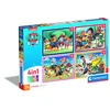 Dėlionė 4in1 Clementoni PAW PATROL 4IN1 21513, 19 cm x 14 cm, 72 vnt.
