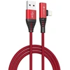 Raudonas „Devia Strom Series“ 2in1 įkrovimo laidas, 1,2 m